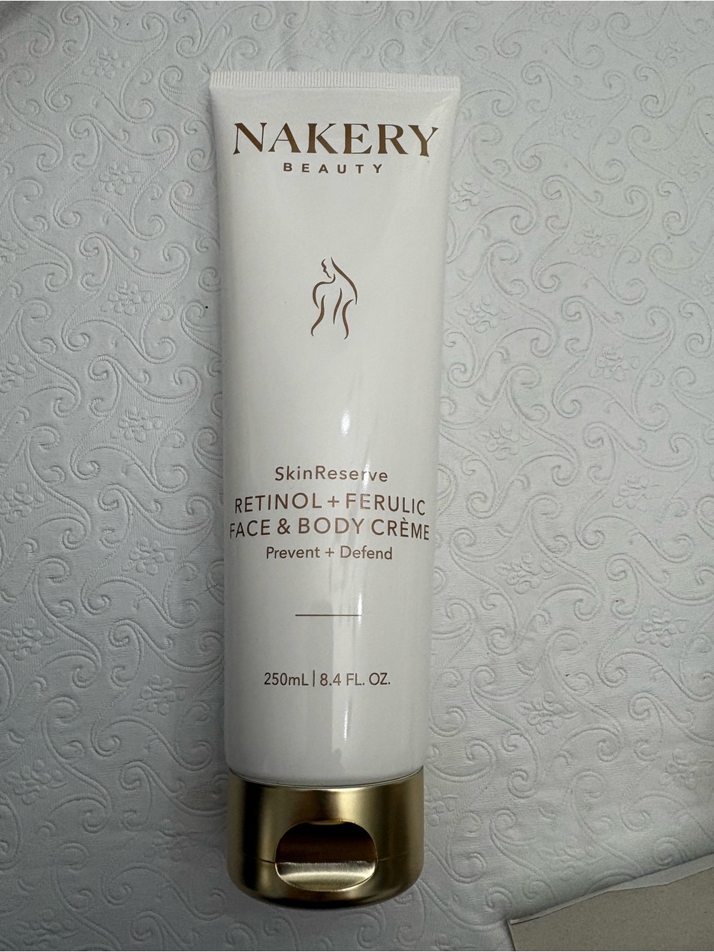 NAKERY Beauty SkinReserve Retinol + Ferulic Face & Body Crème - White & Gold
